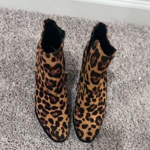 Leopard booties